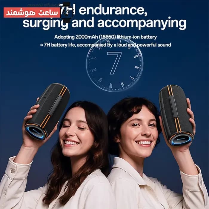 اسپیکر بلوتوثی بی سیم کوچک قابل حمل یسیدو Yesido YSW38 توان 30 وات فلش و رم خور — تصویر ۵