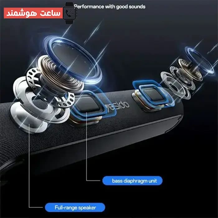 اسپیکر بلوتوثی خانگی رومیزی یسیدو Yesido YSW42 توان 20 وات — تصویر ۳