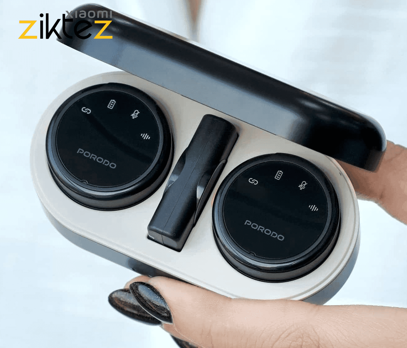 میکروفون بی سیم پرودو 2 فرستنده Porodo Lavalier Microphone PD-WMDMIC