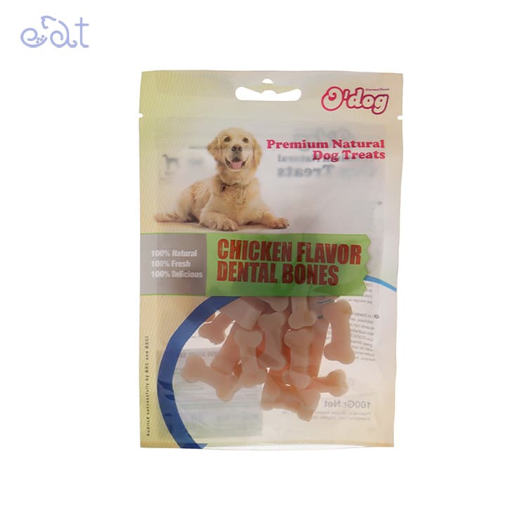 تشویقی سگ او داگ مدل استخوان دنتال O’dog Chicken Flavor Dental Bones وزن 100 گرم