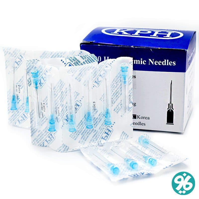 سرسوزن آبی گیج 23 آوا بسته 100 عددی