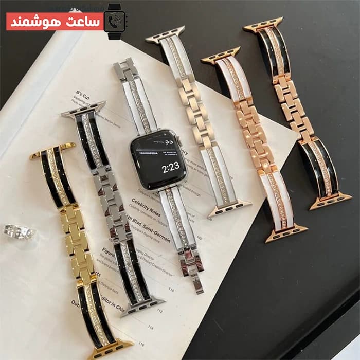 بند اپل واچ رزین دیاموند شنل کد 20744 — تصویر ۴