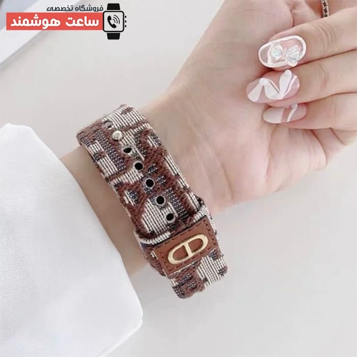 بند اپل واچ چرم دیور 2025 کد 20762 — تصویر ۴