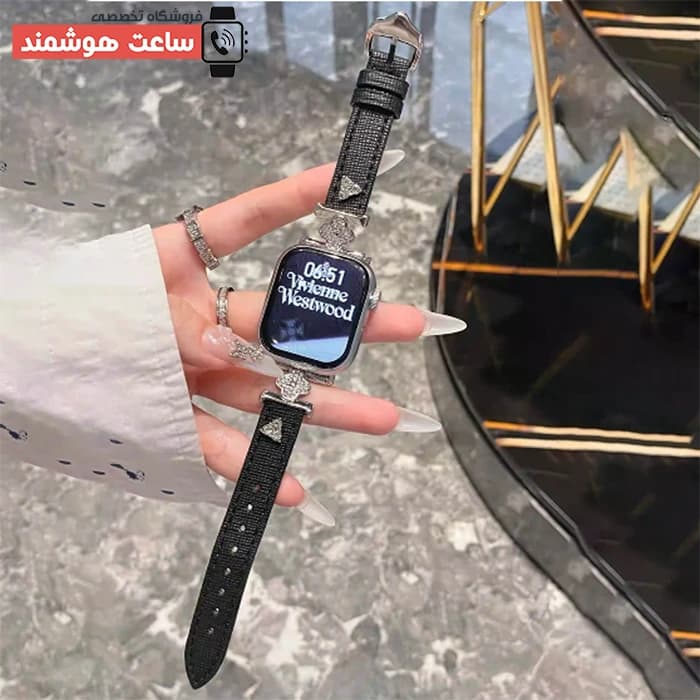 بند اپل واچ چرم ون کلیف ۴ کد 20761 — تصویر ۷