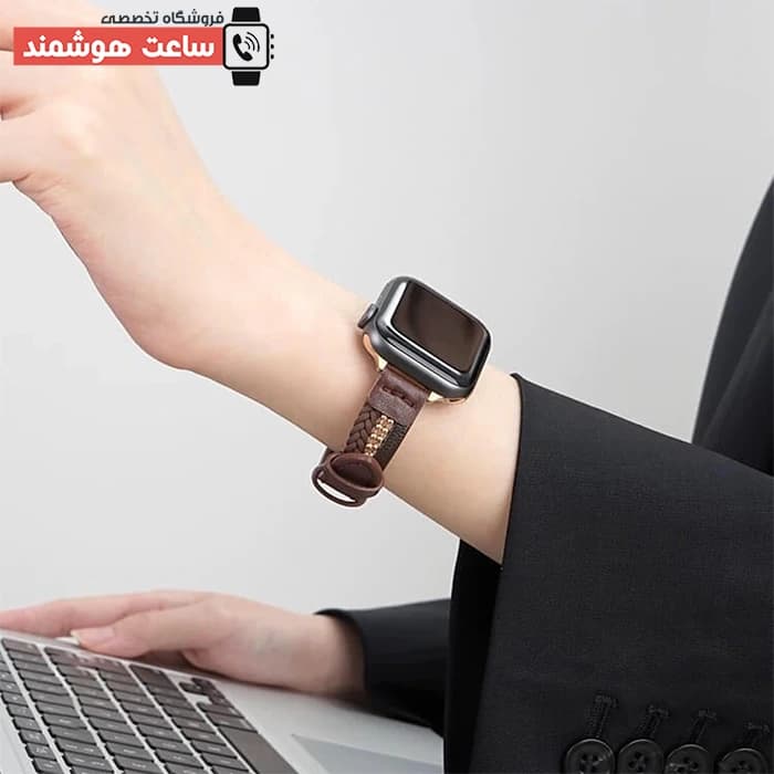 بند اپل واچ چرم سلین 2 کد 20777 — تصویر ۶
