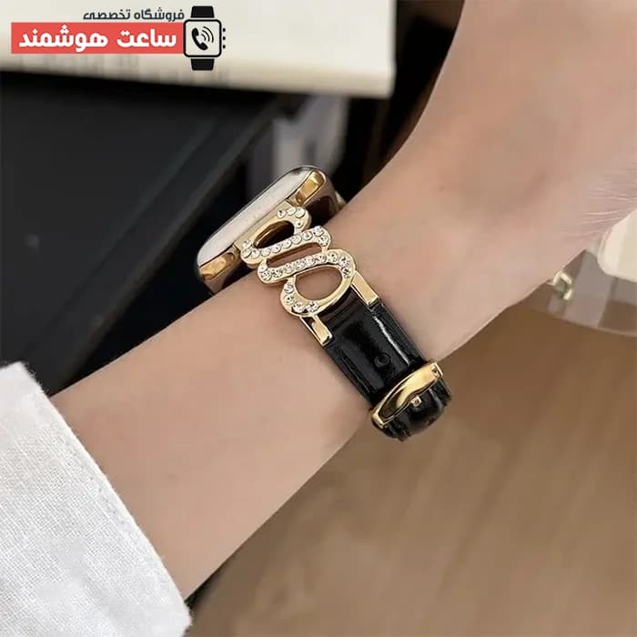 بند اپل واچ چرم و دیاموند S کد 20781 — تصویر ۵