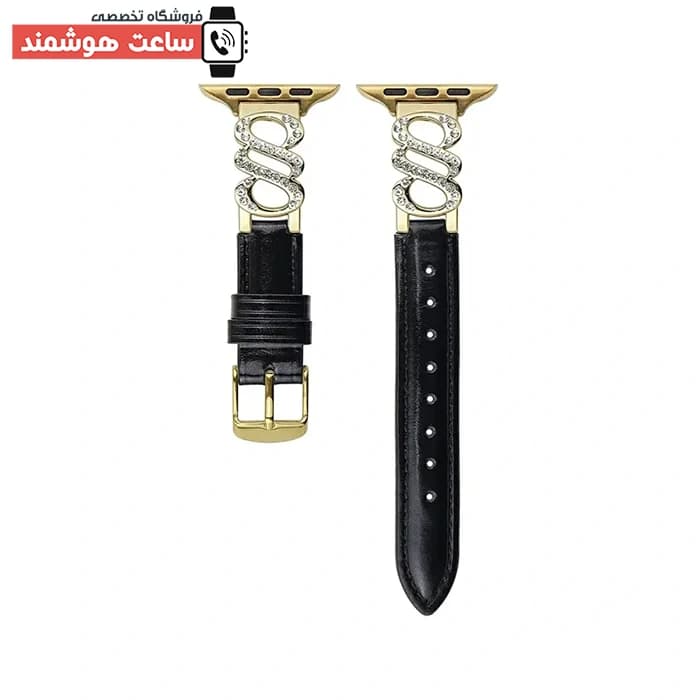 بند اپل واچ چرم و دیاموند S کد 20781 — تصویر ۴