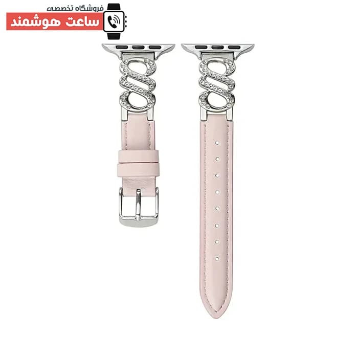 بند اپل واچ چرم و دیاموند S کد 20781 — تصویر ۶