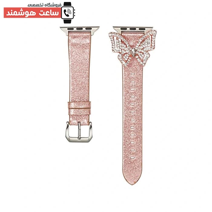 بند اپل واچ شاین استیکر پروانه کد 20794 — تصویر ۴