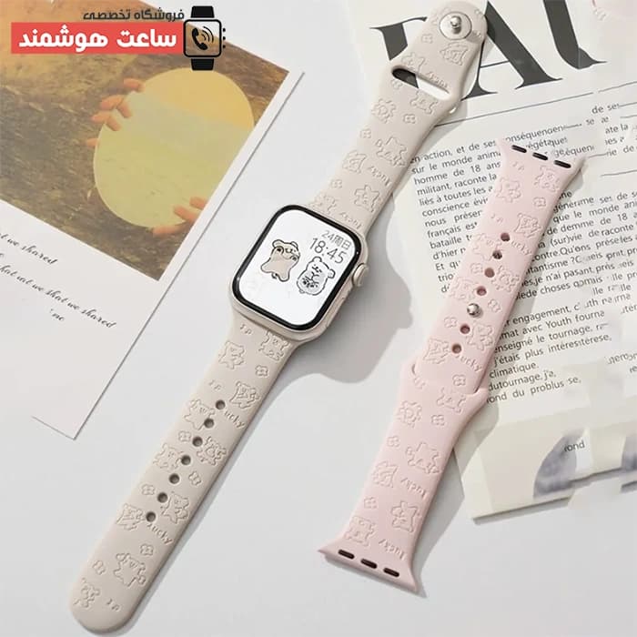 بند اپل واچ سیلیکونی پاپی کد 20795 — تصویر ۵