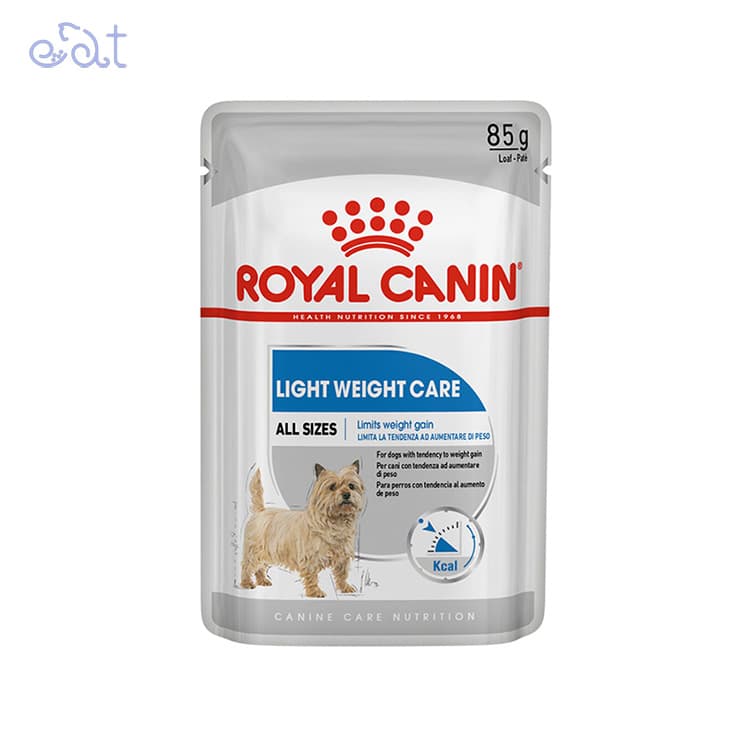 پوچ سگ رویال کنین مدل لایت ویت Royal Canin Dog Light Weight Model وزن 85 گرم