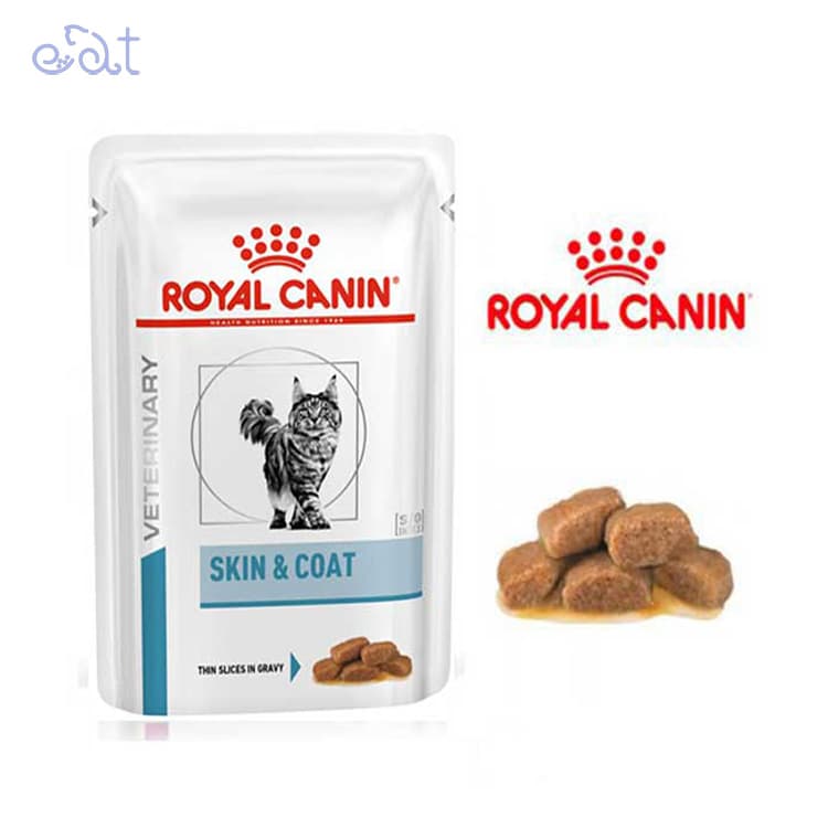 پوچ گربه رویال کنین مدل اسکین اند کوت Royal Canin Skin & Coat وزن 85 گرم — تصویر ۲
