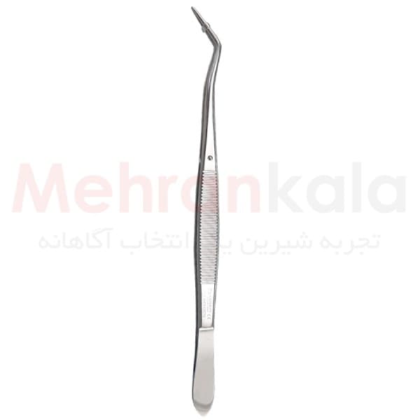 پنس دو خم استیل جراحی مدل MT16