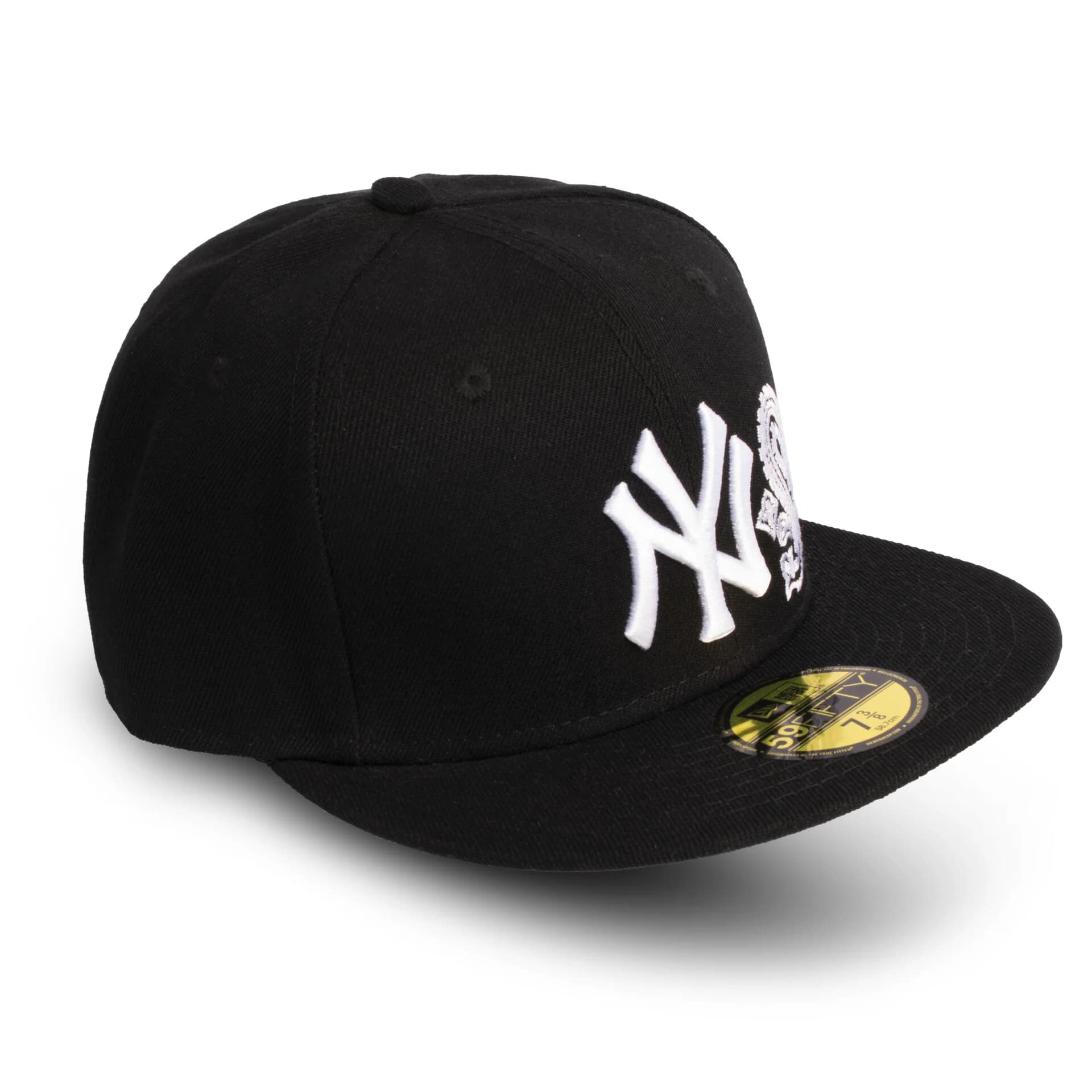 کلاه بک فیت NY مشکی سفید