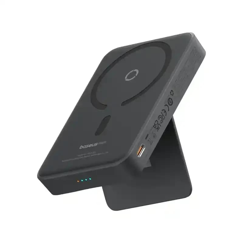 پاور بانک بی سیم مگنتی باسئوس مدل Magnetic Wireless 20w با ظرفیت 5000 میلی‌آمپر ساعت — تصویر ۱۲