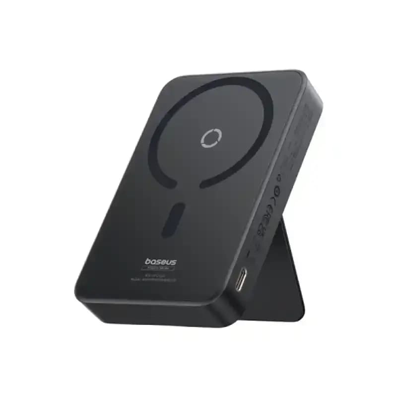 پاور بانک بی سیم مگنتی باسئوس مدل Magnetic Wireless 20w با ظرفیت 5000 میلی‌آمپر ساعت — تصویر ۸