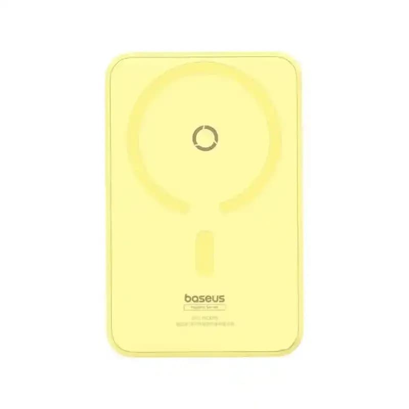 پاور بانک بی سیم مگنتی باسئوس مدل Magnetic Wireless 20w با ظرفیت 5000 میلی‌آمپر ساعت