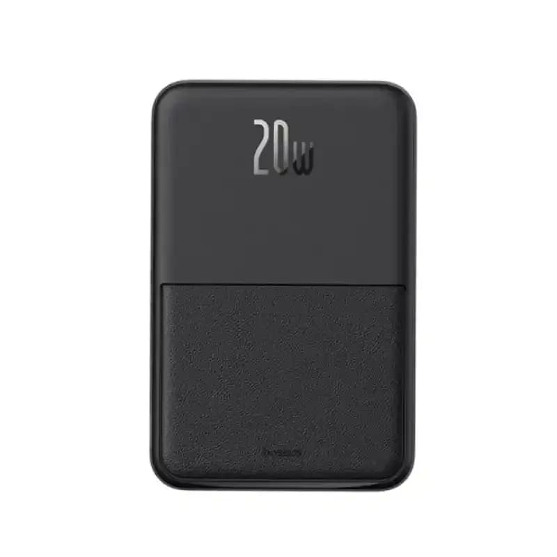 پاور بانک بی سیم مگنتی باسئوس مدل Magnetic Wireless 20w با ظرفیت 5000 میلی‌آمپر ساعت — تصویر ۹