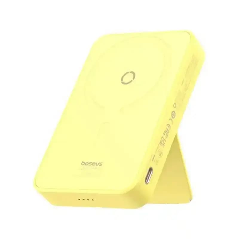 پاور بانک بی سیم مگنتی باسئوس مدل Magnetic Wireless 20w با ظرفیت 5000 میلی‌آمپر ساعت — تصویر ۳