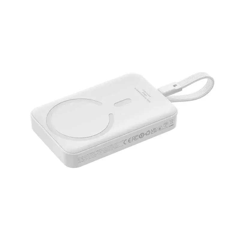 پاور بانک بی سیم مگنتی باسئوس مدل Magnetic Mini Wireless 20w با ظرفیت 5000 میلی‌آمپر ساعت — تصویر ۳