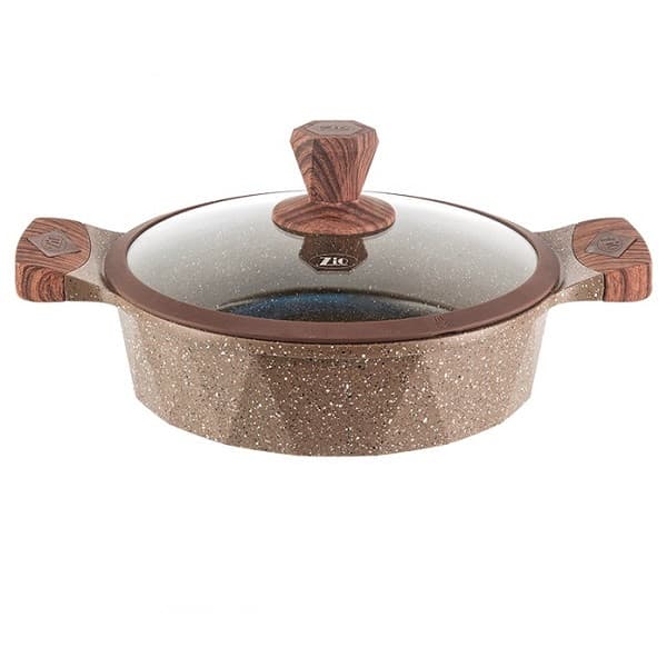 تابه گرانیتی زیو مدلZ-8172-28طرح الماس در3رنگ ‏(AR) — تصویر ۲