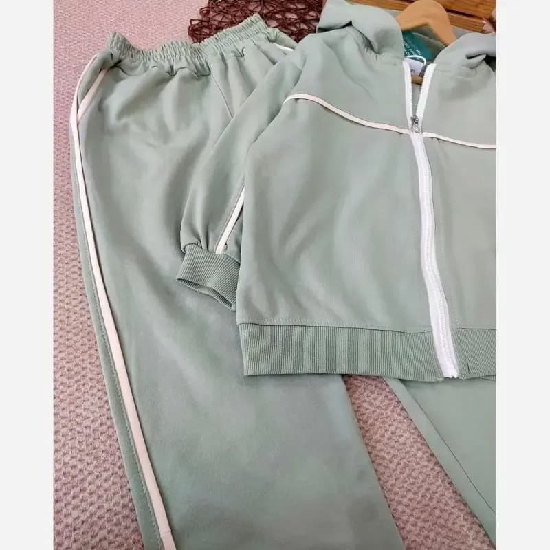 سویشرت شلوار مینیمال بچگانه دورس پنبه پاییزه سایز 2 تا 9 سال — تصویر ۳