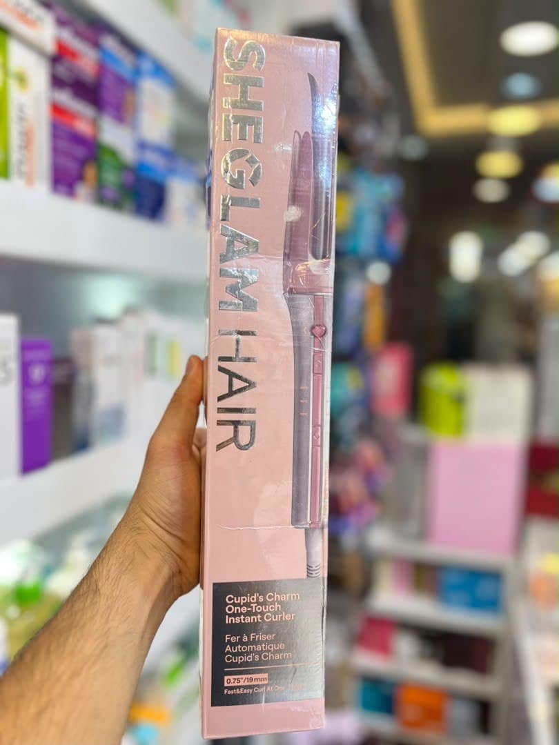 دستگاه کرلی شیگلم صورتی سایز 19 میل SHEGLAM Cupid’s Charm One-Touch Instant Curler — تصویر ۲