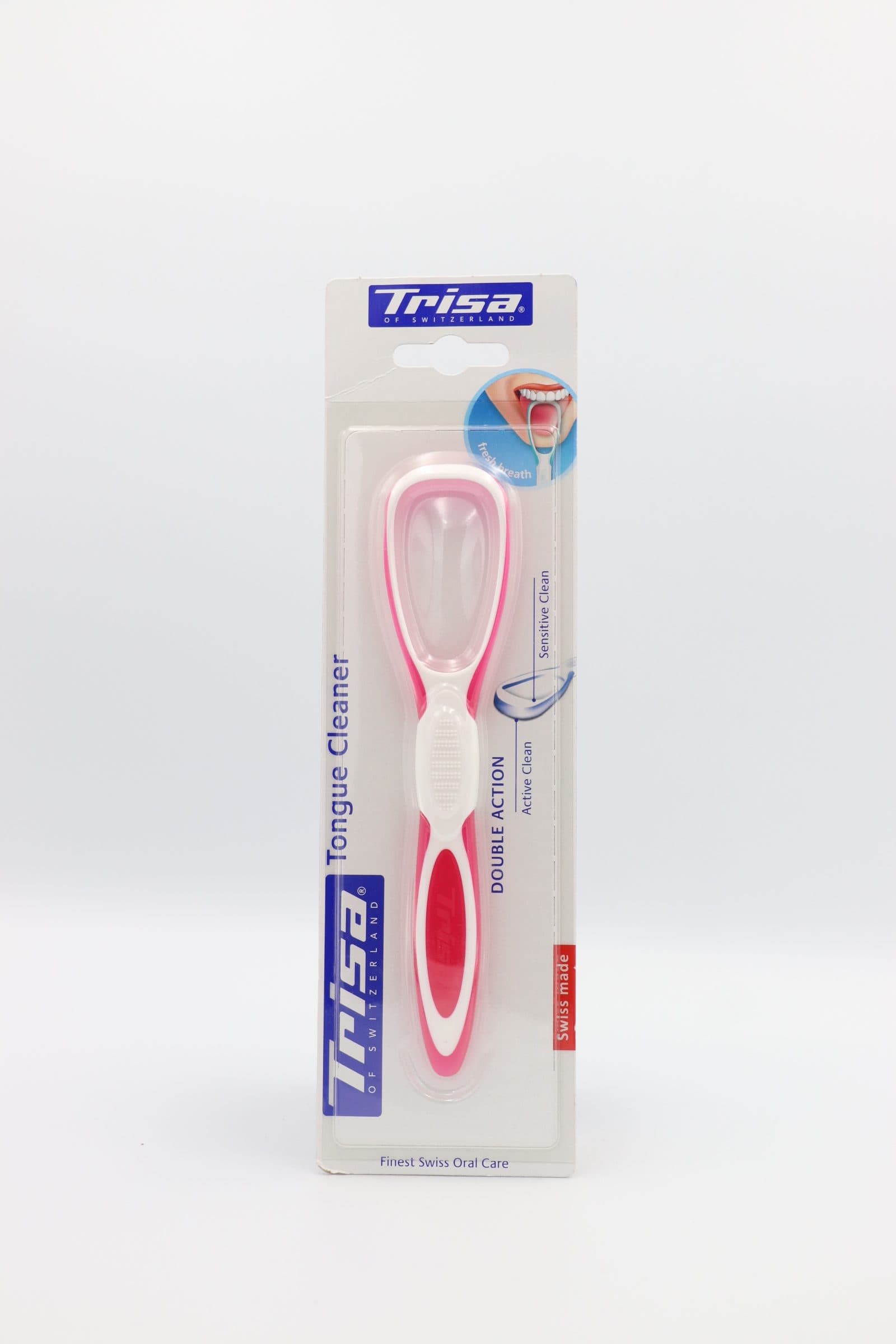 تمیزکننده زبان تریزا 2 کاره Trisa Tongue Cleaner Double Action