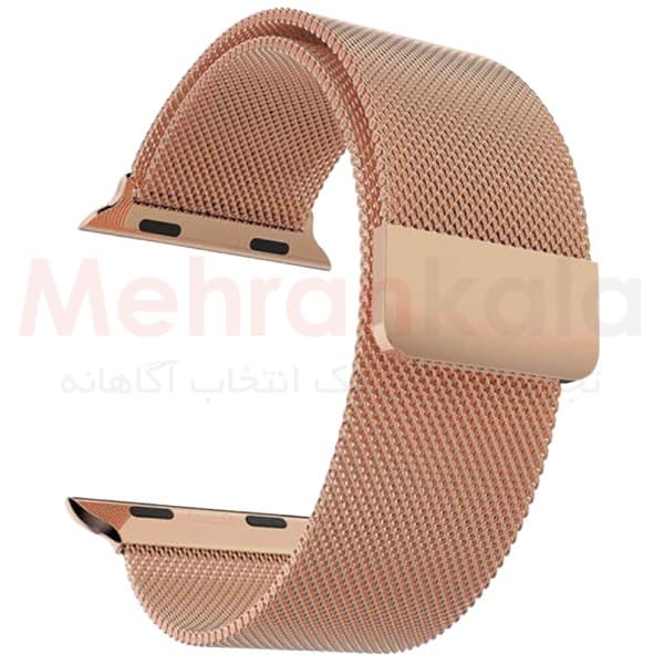 بند استیل میلانس مدل Magnetic مناسب اپل واچ 44/45/49 میلی متری