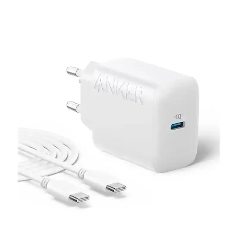 شارژر دیواری انکر مدل Anker B2347 با توان خروجی 20 وات به همراه کابل Type-C