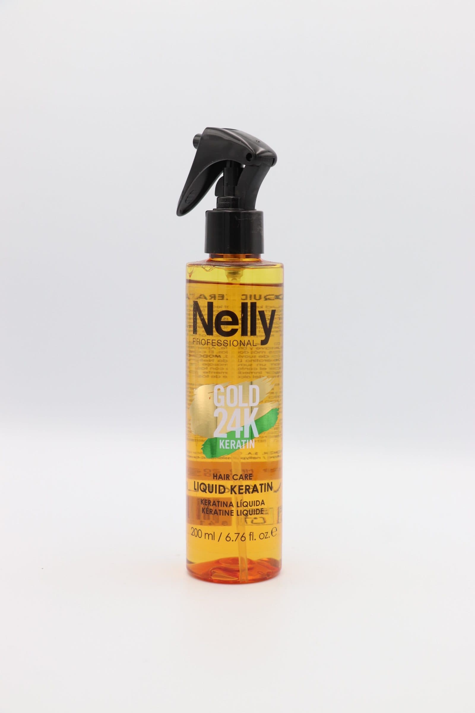 اسپری روغن کراتین Nelly Gold 24K – 200 میلی‌لیتر