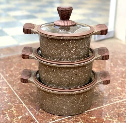 سرویس قابلمه گرانیتی زیوzio مدل Z-8170-28 در 3رنگ ‏(AR) — تصویر ۲