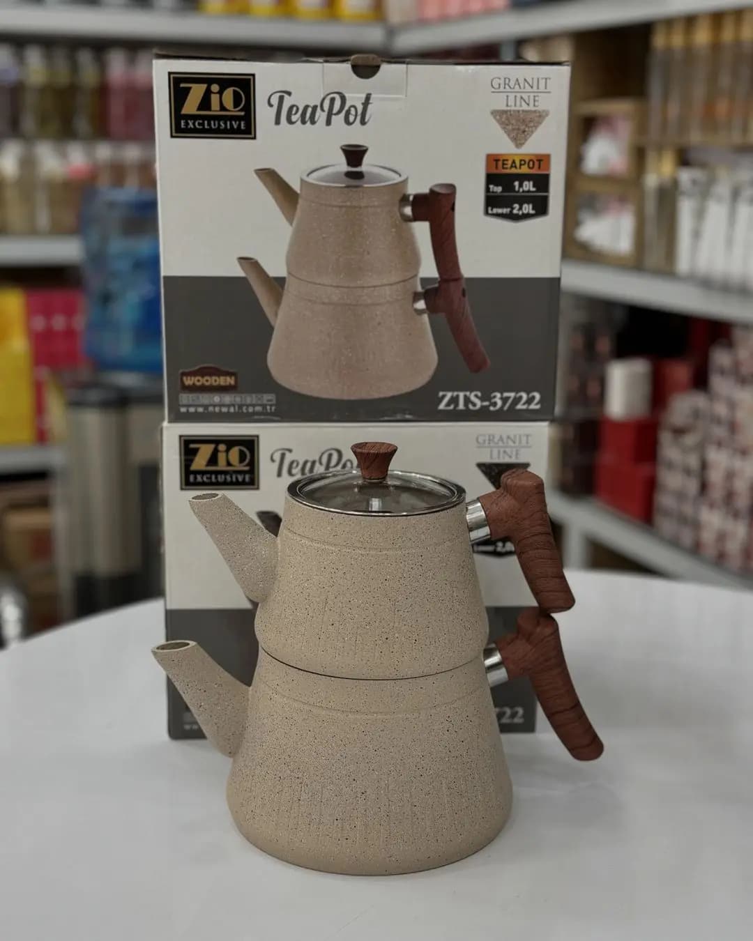 کتری قوری گرانیتی زیو ZIO ترکیه مدل ZTS-3722 (AR) — تصویر ۶