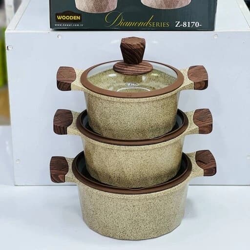 سرویس قابلمه گرانیتی زیوzio مدل Z-8170-24 در 3رنگ ‏(AR) — تصویر ۷