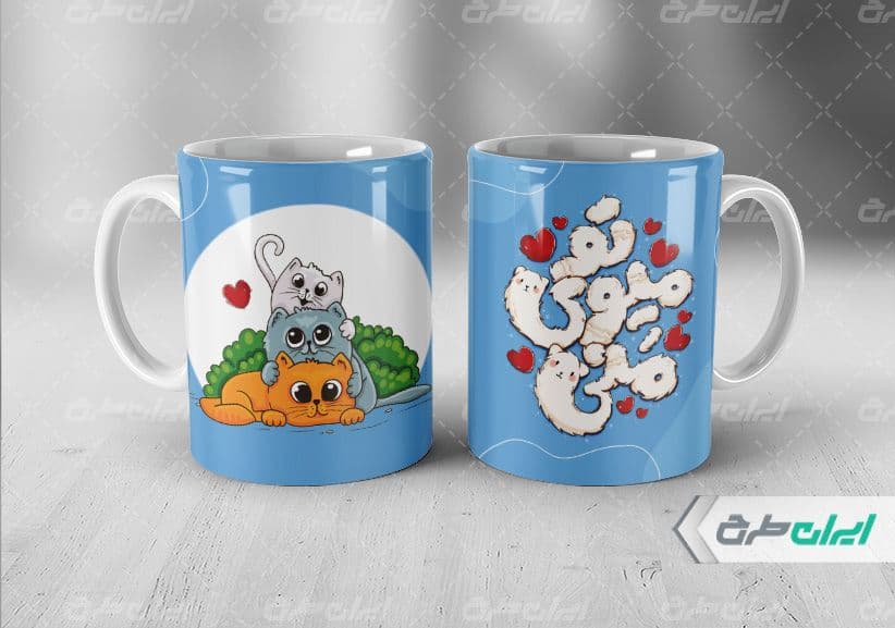 لیوان سرامیکی با طرح گربه با شناسه 310657