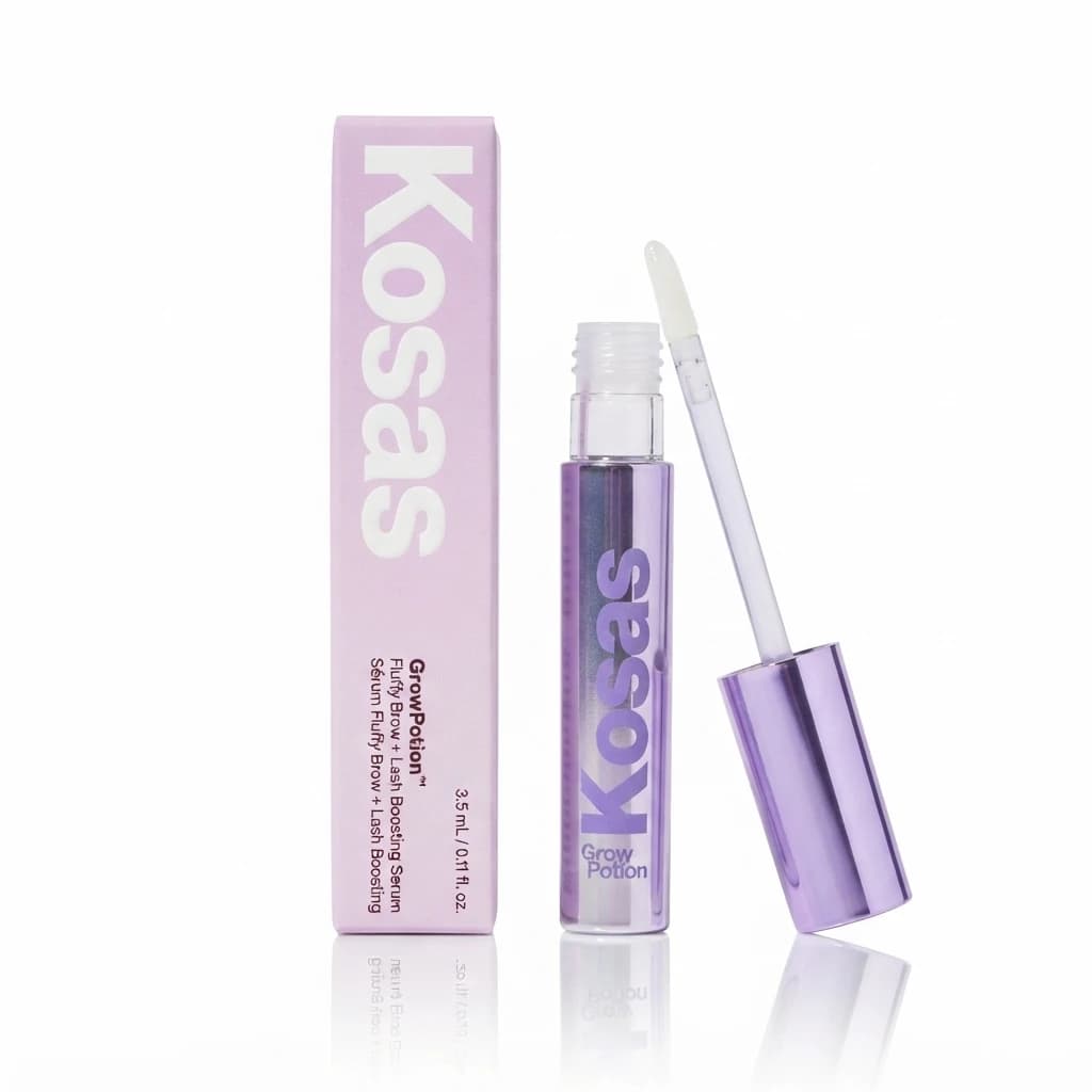 سرم تقویت‌کننده مژه و ابرو کوساس (Kosas GrowPotion Fluffy Brow + Lash Boosting Serum) حجم ۳.۵ میل – اصل آمریکا — تصویر ۲