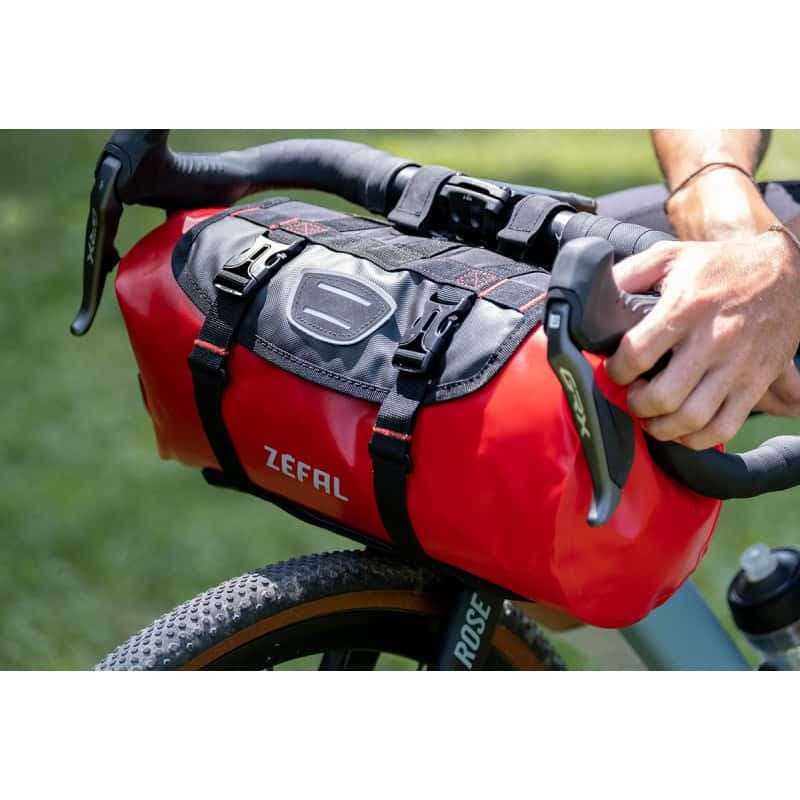 کیف جلو فرمان دوچرخه زفال مدل Z ADVENTURE F10 قرمز — تصویر ۵