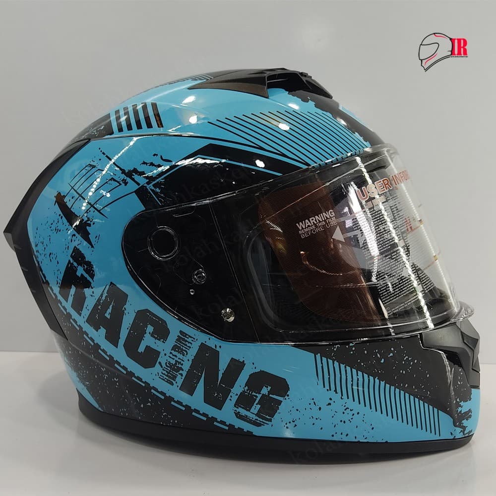 کلاه کاسکت فک ثابت ال وی اس طرح ریسینگ LVS RACING Blue