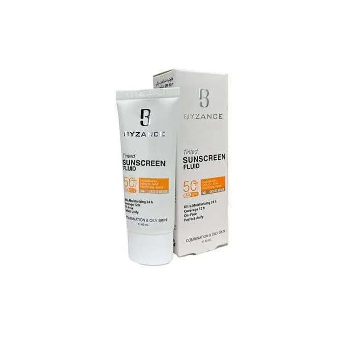 ضدآفتاب رنگی بیزانس رنگ 30 مدل Gold Beight 30 مناسب پوست چرب و مختلط SPF 50 حجم 40 میلیلیتر — تصویر ۵