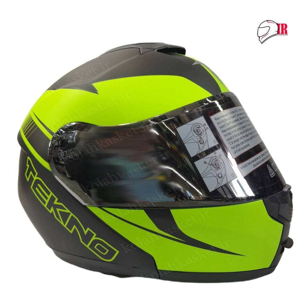 کلاه کاسکت فک متحرک تکنو طلق جیوه ای TEKNO HS159 — تصویر ۲