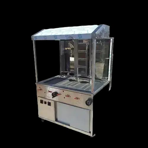 دستگاه کباب ترکی دو سیخ شعله متحرک