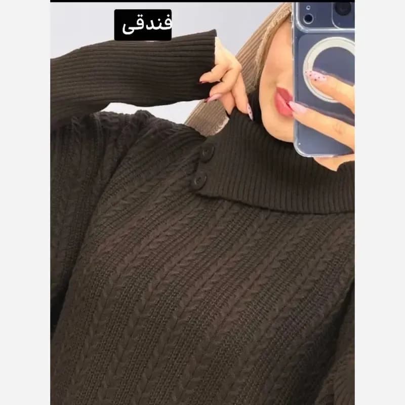 مانتو پانچ بافت تراکم بالا فری سایز مناسب سایز 40 تا 54 — تصویر ۷