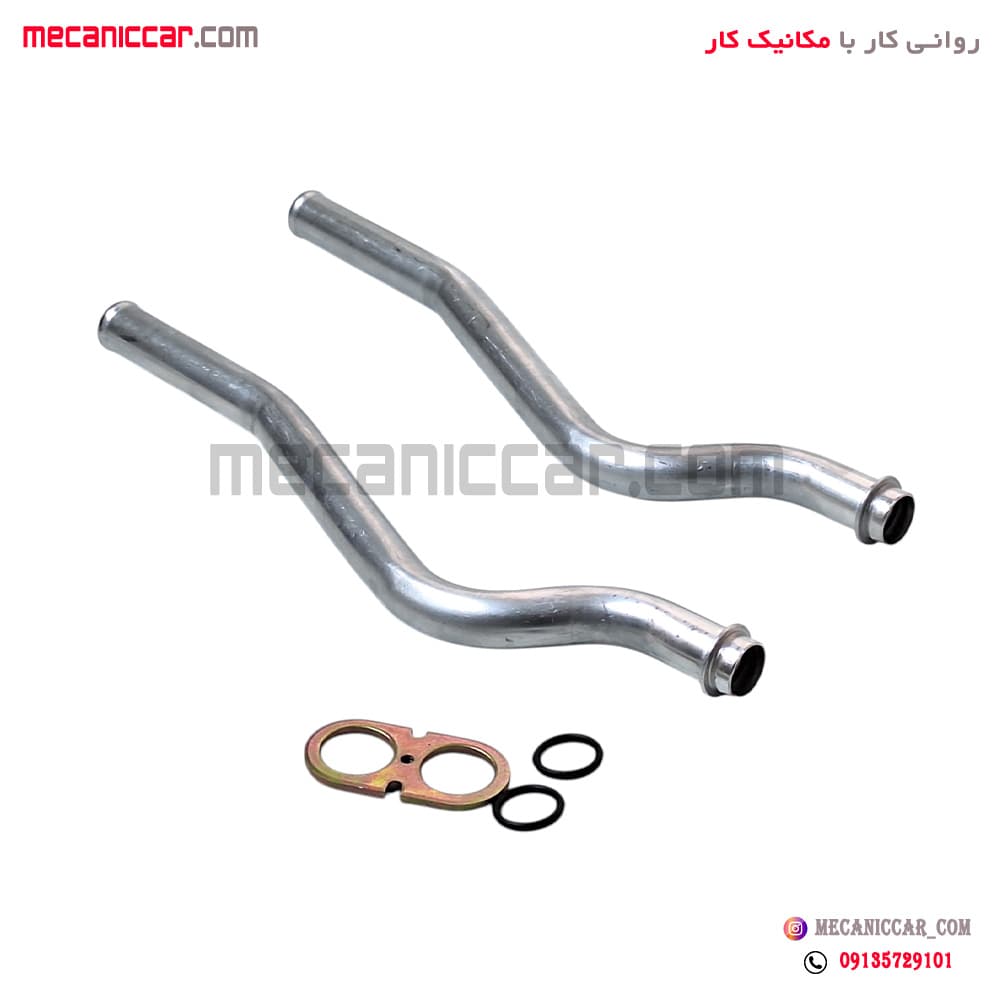 لوله بخاری الومینیومی 1800 با واشر عینکی پژو 405 و پارس و سمند طهران پارت