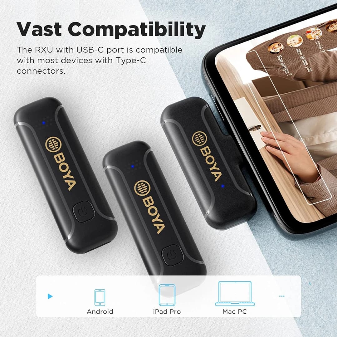 میکروفون بی سیم بویا BOYA BY-WM3T2-U2 — تصویر ۶