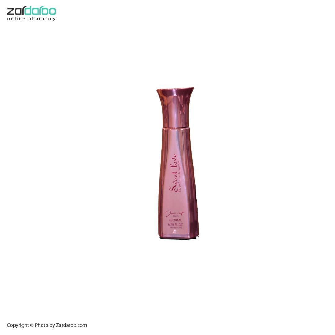 عطر زنانه جیبی مدل سوییت لاو Sweet Love حجم 20 ژک ساف Jacsaf