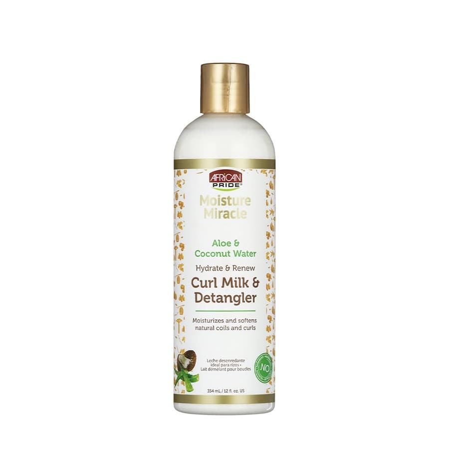 شیر مو گره بازکن و احیا کننده موهای خشک آفریکن پراید African Pride Moisture Miracle Curl Milk & Hair Detangler