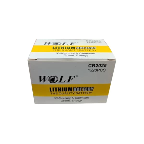 باتری سکه ای ولف Wolf CR۲۰۲۵ – بسته ۲۰ عددی — تصویر ۳