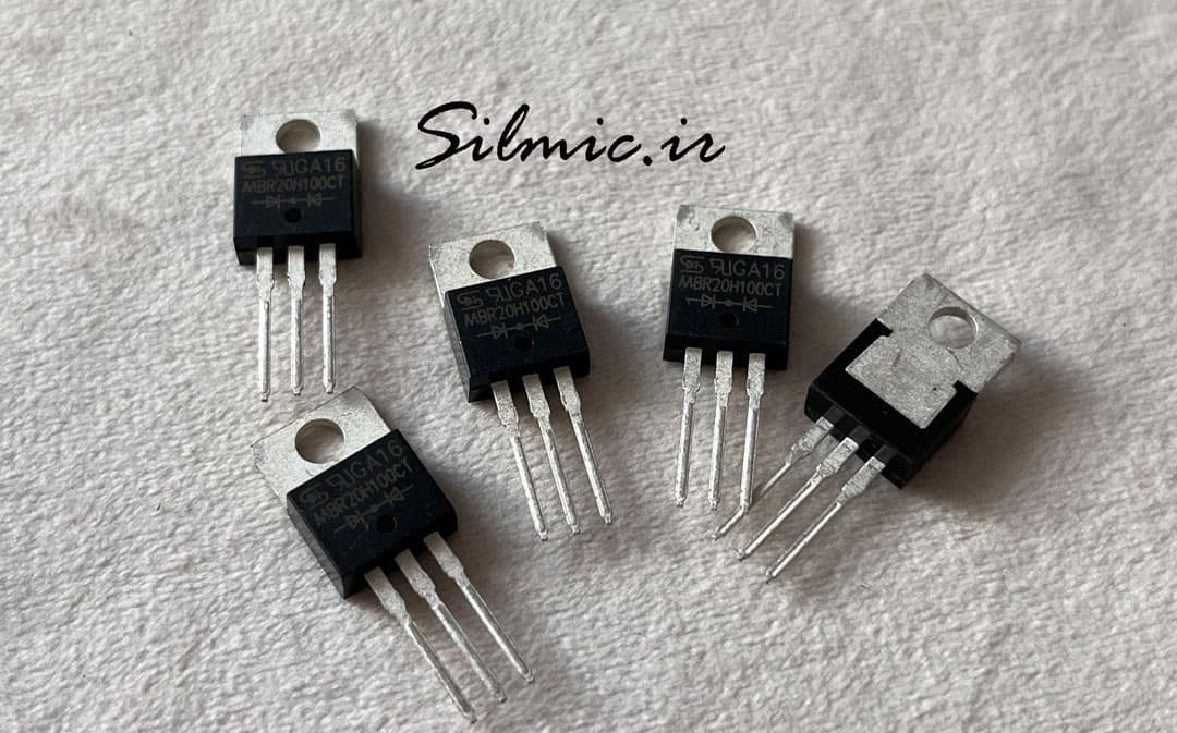 دیود شاتکی 20 آمپر 100 ولت دوبل سری MBR20H100CT ساخت TAIWAN