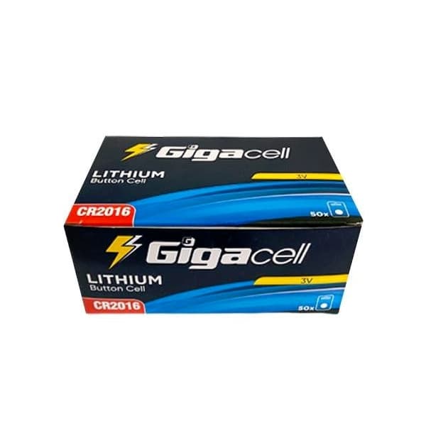 باتری سکه ای گیگاسل Gigacell CR۲۰۱۶ – بسته ۵۰ عددی — تصویر ۳