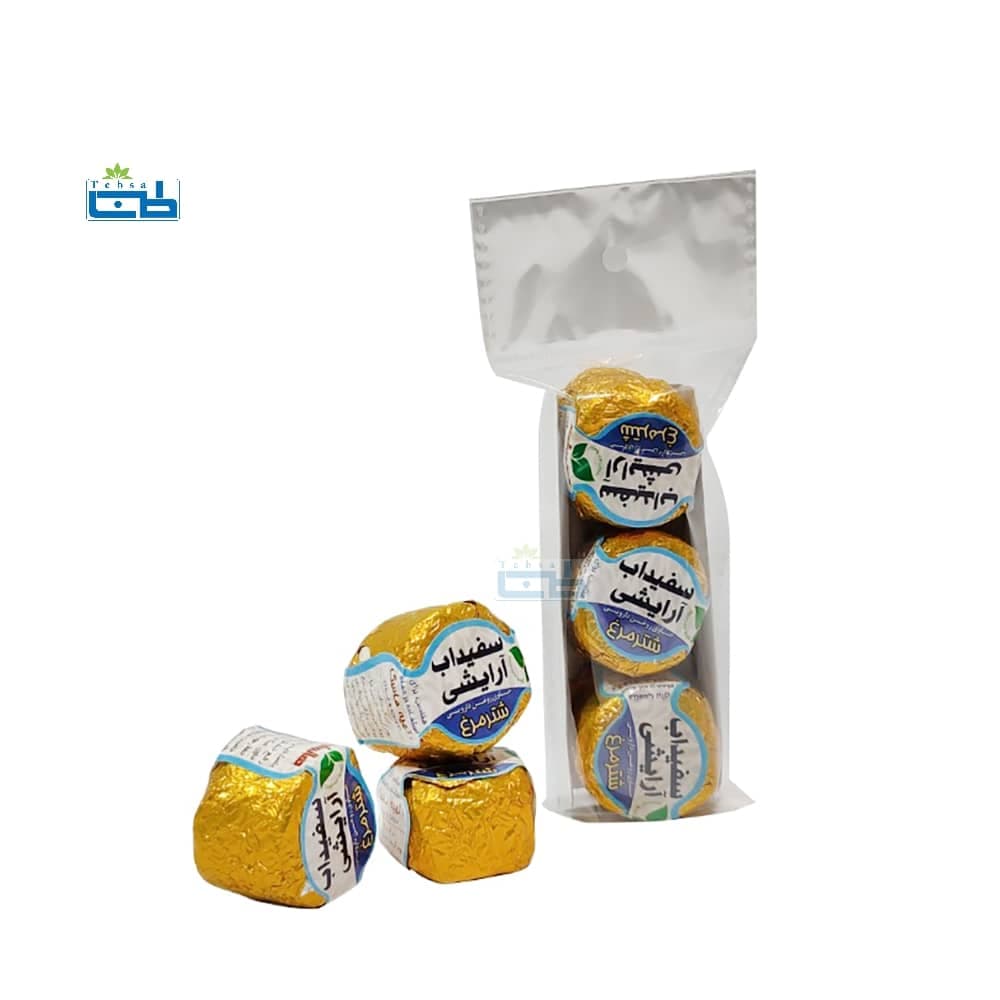 سفیداب آرایشی شتر مرغ هاتسان بسته سه عددی